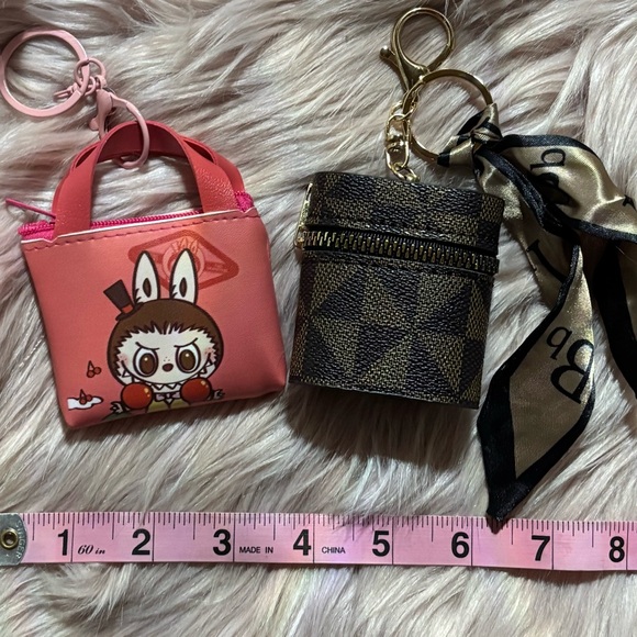 Dynamic Duo… Cute Pink Character Mini  and Keychain/Bag Charm Set - Picture 3 of 5